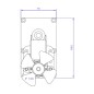 MELLOR FB1146 Getriebemotor 5,3 U/min AL.8,