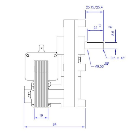 MELLOR FB1330 MOTORREDUCTOR 1rpm AL.9,5m