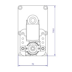 MELLOR FB1222 1.5rpm GEAR MOTOR WITH ENC | Newgardenstore.eu