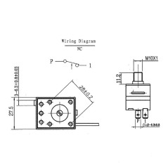 TERMOSTATO DE SEGURIDAD DE REINICIO MANUAL 90-110°C | Newgardenstore.eu
