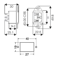 PRISE DE PANNEAU TRIPOLAIRE