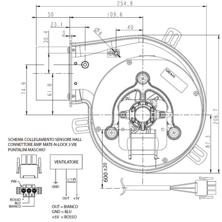 ESTRATTORE NATALINI 50W PL21 FLANG.80mm