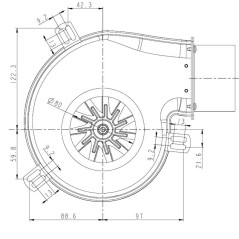 EXTRACTEUR NATALINI 50W PL21 BRIDE 80mm | Newgardenstore.eu