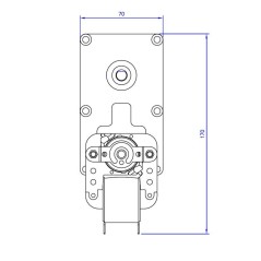 Moteur à engrenages MELLOR FB1285 3 tr/min avec encodeur | Newgardenstore.eu
