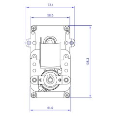 MELLOR KB1014 3 U/min KABELGETRIEBEMOTOR | Newgardenstore.eu