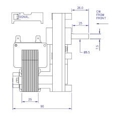 MOTORIDUTTORE MELLOR FB1324 2rpm C/ENCOD | Newgardenstore.eu