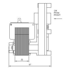 MELLOR FB1417 1.5rpm AL.CA GEAR MOTOR | Newgardenstore.eu