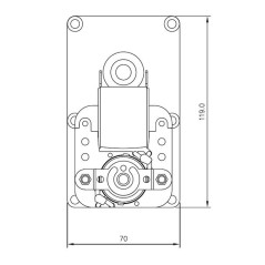 Moteur à engrenages MELLOR FB1294 2 tr/min avec encodeur | Newgardenstore.eu