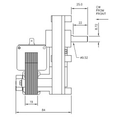 MELLOR FB1347 1.5rpm AL.9 GEAR MOTOR | Newgardenstore.eu