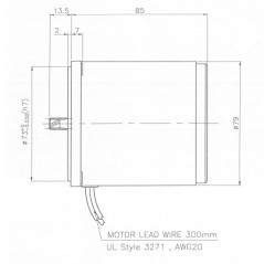 GGM K8IG25NC AC MOTOR 25W 6rpm 80x80mm