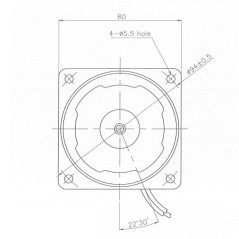 MOTEUR AC GGM K8IG25NC 25W 6rpm 80x80mm | Newgardenstore.eu