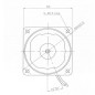 MOTEUR AC GGM K8IG25NC 25W 6rpm 80x80mm