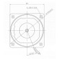Moteur GGM K9IG40NC AC 40W 6 tr/min 90x90mm