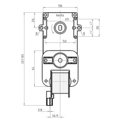 KENTA K9117057 2 U/min H40 Getriebemotor