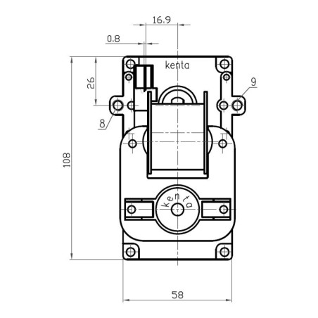 KENTA K9117157 5 U/min H40 Getriebemotor