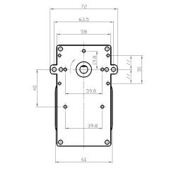 Moteur à engrenages KENTA K9117250 8,5 tr/min H40 | Newgardenstore.eu