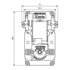 MOTORREDUCTOR HALL KENTA K9115003 1,5 rpm