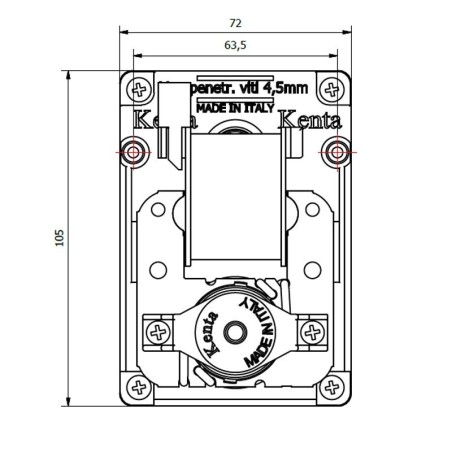 KENTA K9177294 4rpm H40 GEAR MOTOR