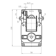 KENTA K9117304 Getriebemotor 12 U/min H40mm
