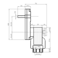 MOTORREDUCTOR KENTA K9115004 1,5 rpm H30 | Newgardenstore.eu