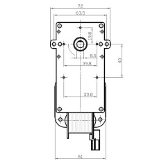 KENTA K9115004 1.5rpm H30 GEAR MOTOR | Newgardenstore.eu
