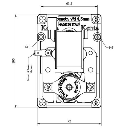 Moteur à engrenages KENTA K9177290 4 tr/min