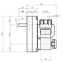 KENTA K9175052 1,5 U/min H30 Getriebemotor