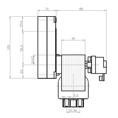 KENTA K9177160 2 U/min Kabelgetriebemotor