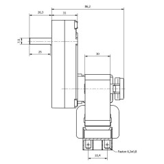 Moteur à engrenages KENTA K9175004 1 tr/min AL.8.5