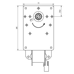 MOTORREDUCTOR KENTA K9175004 1rpm AL.8.5 | Newgardenstore.eu