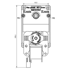 MOTORREDUCTOR KENTA K9175004 1rpm AL.8.5 | Newgardenstore.eu