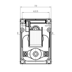 MOTORIDUTTORE KENTA K9177350 8,5rpm H40