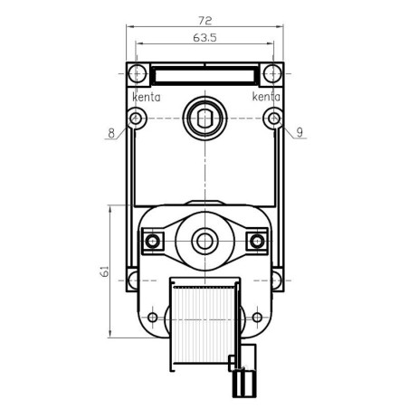 KENTA K9177358 8,5 U/min Kabelgetriebemotor