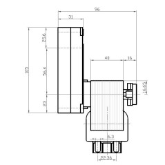 KENTA K9177358 8.5rpm CABLE GEAR MOTOR | Newgardenstore.eu