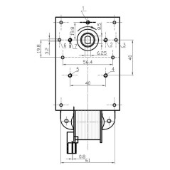KENTA K9177358 8.5rpm CABLE GEAR MOTOR | Newgardenstore.eu