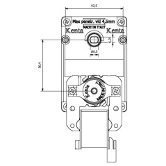 KENTA K9177325 5 U/min Kabelgetriebemotor