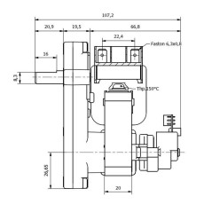 KENTA K9113000 1.5rpm H20 GEAR MOTOR