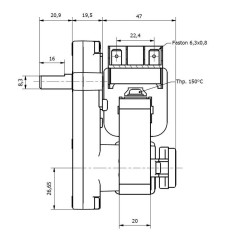 KENTA GEAR MOTOR K9113089 2rpm H20 9, | Newgardenstore.eu