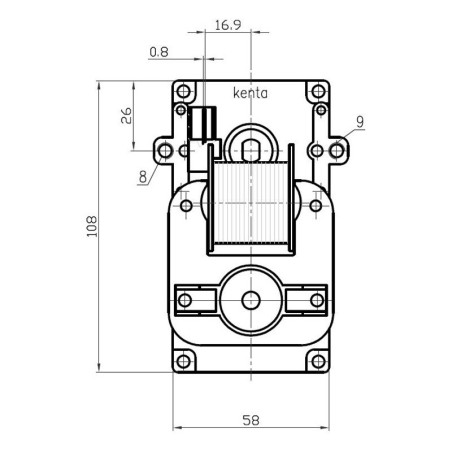 KENTA K9115002 1,5 U/min H30 Getriebemotor
