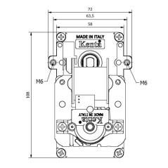KENTA K9115127 3rpm H30 8 Getriebemotor,