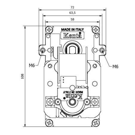 KENTA K9115127 3rpm H30 8 Getriebemotor,