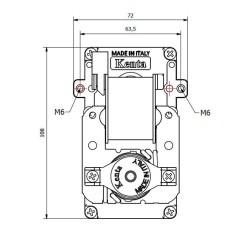 KENTA Getriebemotor K9117158 5 U/min H40 9,