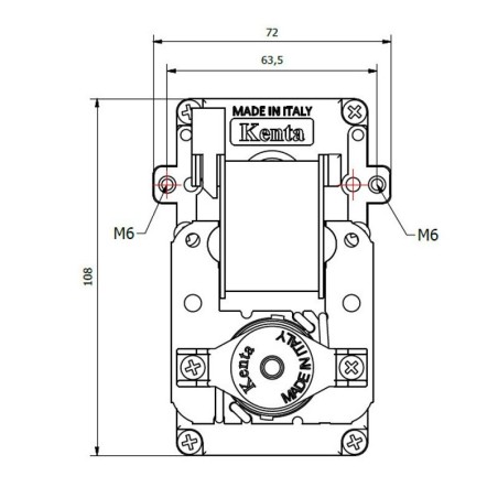 MOTORIDUTTORE KENTA K9117158 5rpm H40 9,