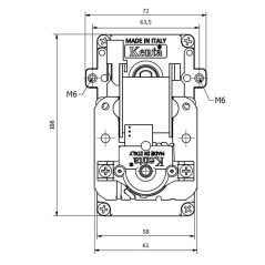 KENTA GEAR MOTOR K9113092 2rpm H20 8,
