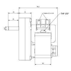 KENTA Getriebemotor K9177164 2 U/min H40 9, | Newgardenstore.eu