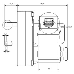 Moteur à engrenages KENTA K9177151 2 tr/min H40 8, | Newgardenstore.eu