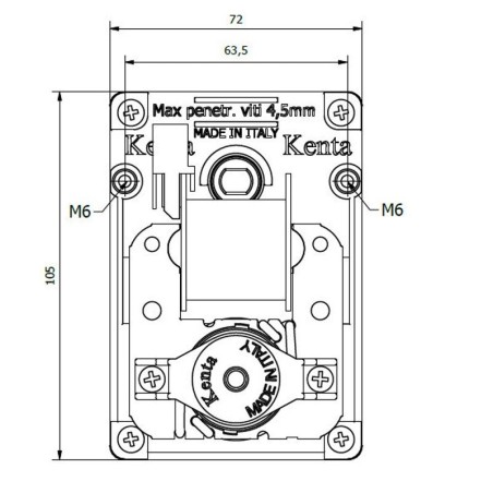 KENTA K9177256 2,5 U/min AL.8 Getriebemotor
