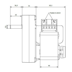KENTA K9177256 2.5rpm AL.8 GEAR MOTOR | Newgardenstore.eu