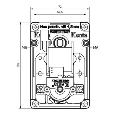 KENTA K9177252 2,5 U/min Hall-Getriebemotor