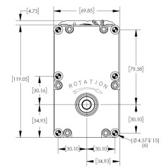 MOTORÉDUCTEUR MERKLE KORFF 1,3tr/min AL.9.5 | Newgardenstore.eu